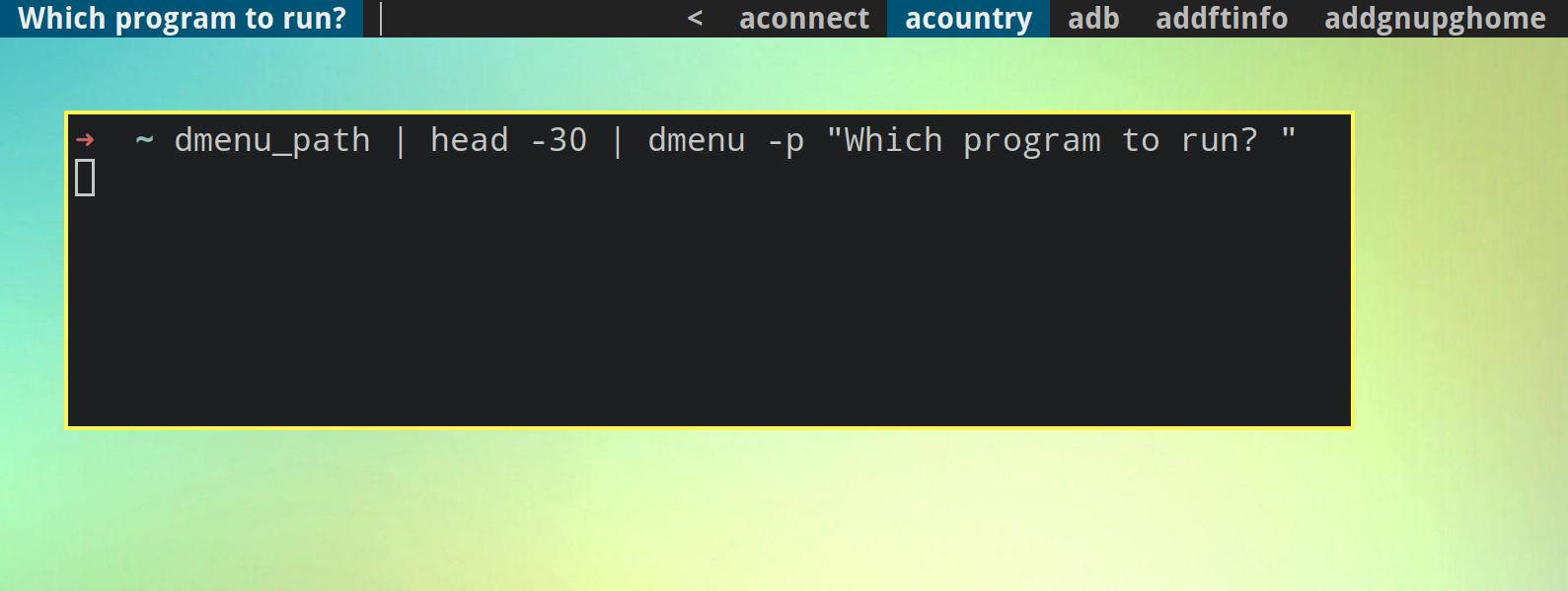 dmenu2